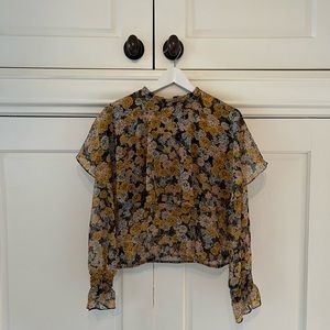 Flowy floral blouse